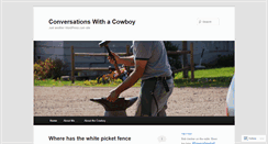 Desktop Screenshot of conversationswithacowboy.com