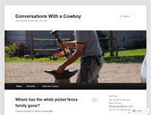 Tablet Screenshot of conversationswithacowboy.com
